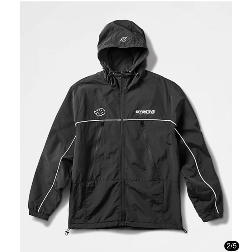 Primitive x Naruto Black Windbreaker Jacket